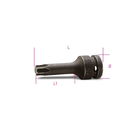 Beta Impact Socket Driver 6 24mm Socket, T55 007200476